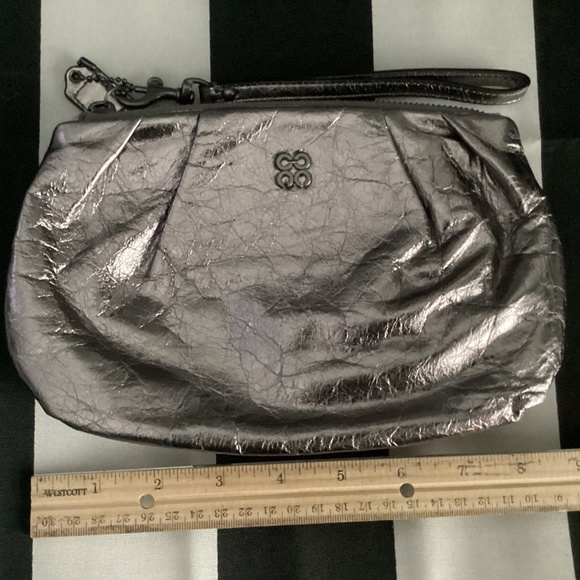 Coach Metallic Gray Clutch/Wristlet No. G1082-44470 - Picture 1 of 16